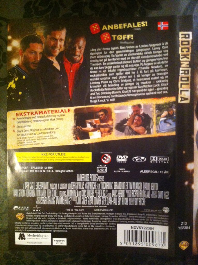 RocknRolla DVD movie collectible [Barcode 5051895009673] - Main Image 2