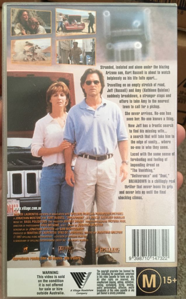 Breakdown/BIN 14 VHS movie collectible [Barcode 400315675977] - Main Image 2