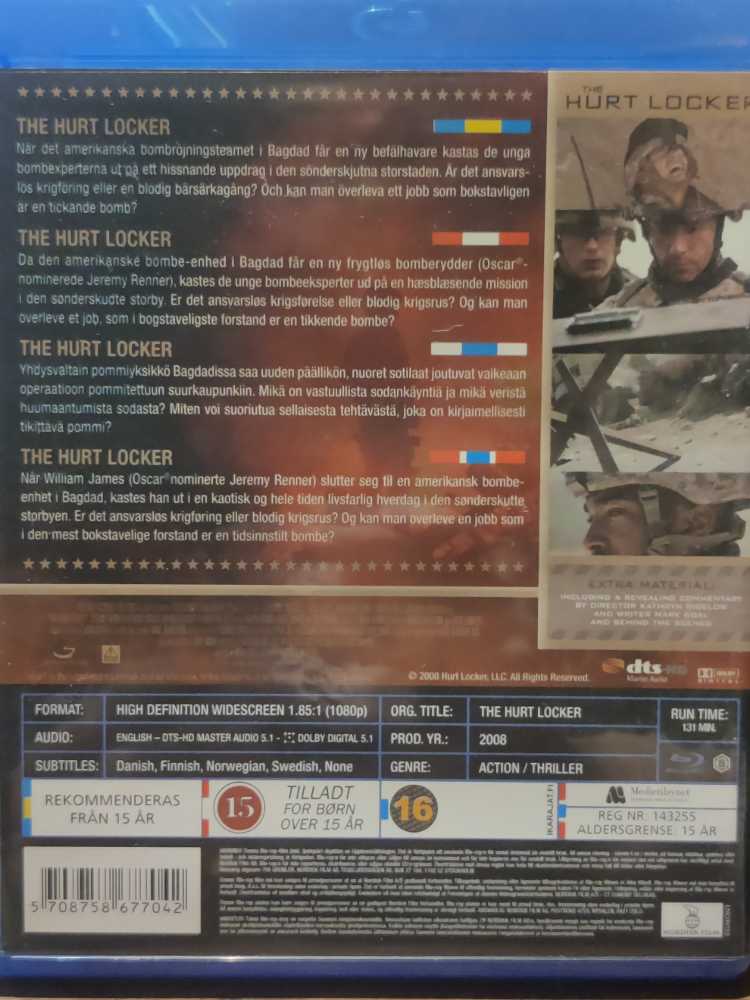 Hurt Locker, The Blu-ray movie collectible [Barcode 5708758677042] - Main Image 2