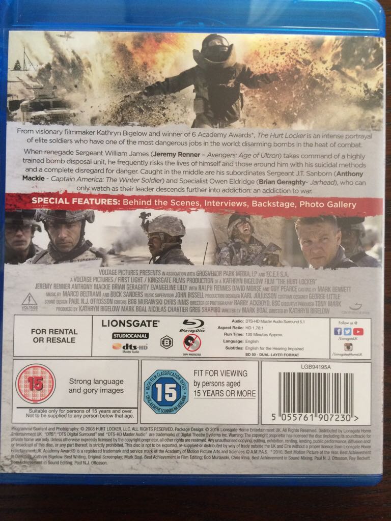 The Hurt Locker Blu-ray movie collectible - Main Image 2