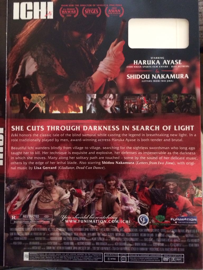Ichi DVD movie collectible [Barcode 5721402098963] - Main Image 2