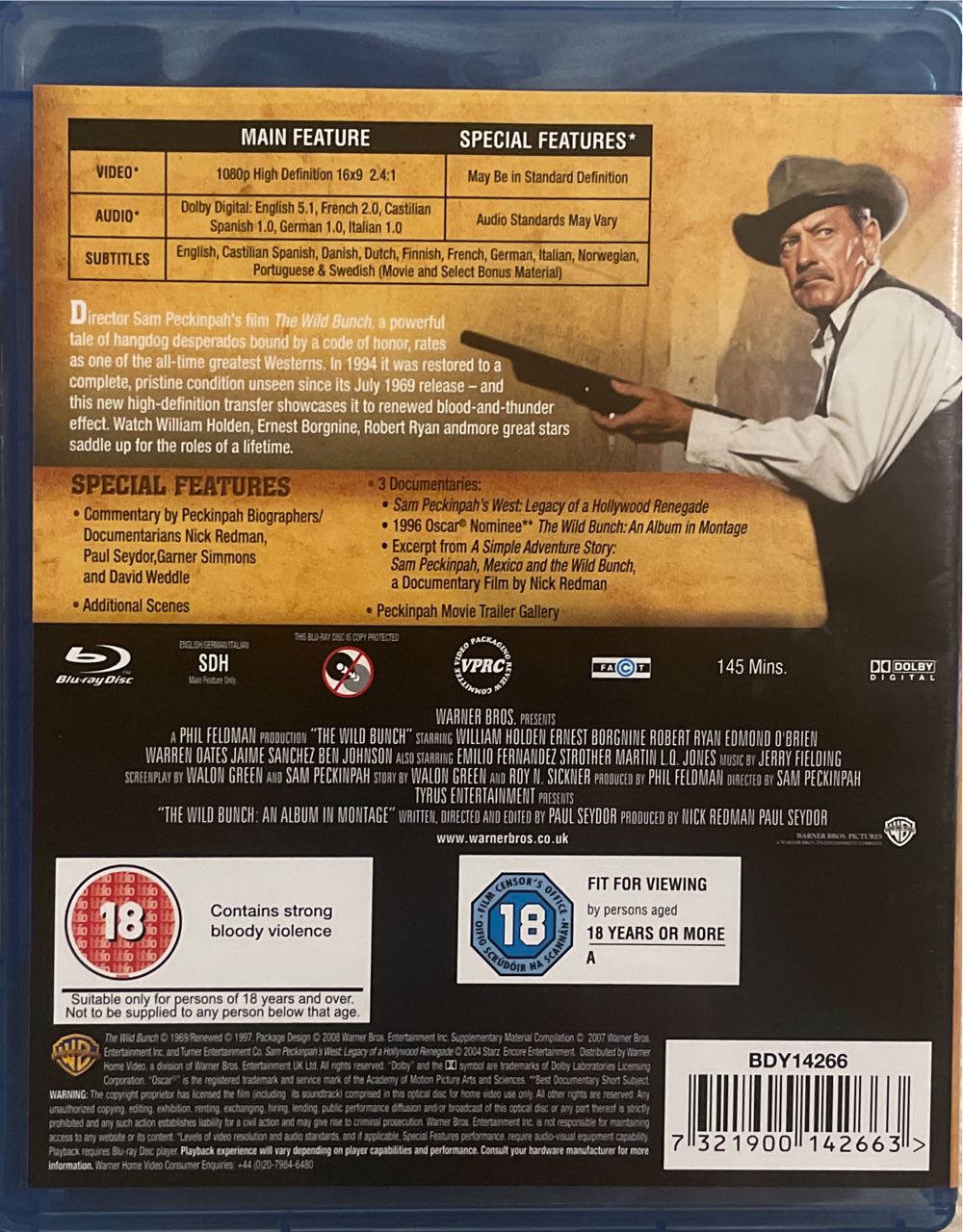 The Wild Bunch Blu-ray movie collectible [Barcode 7321900142663] - Main Image 2