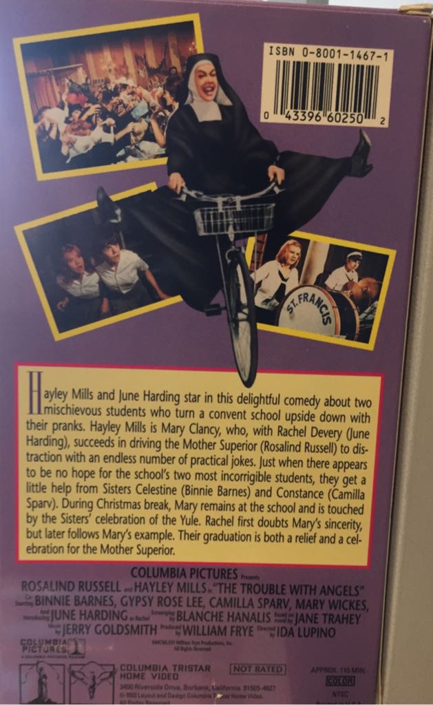 The Trouble With Angels VHS movie collectible [Barcode 043396602502] - Main Image 2