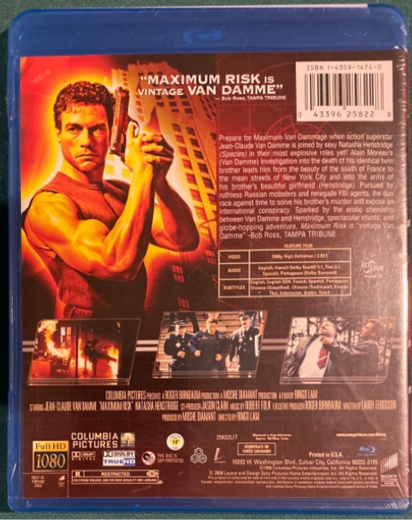 Maximum Risk Blu-ray movie collectible [Barcode 043396258228] - Main Image 2