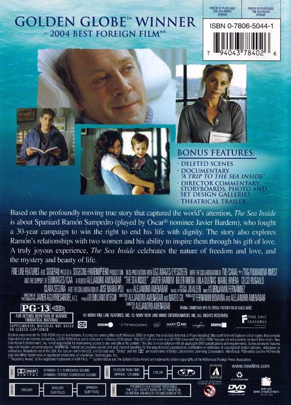 Sea Inside- The DVD movie collectible [Barcode 065935208938] - Main Image 2