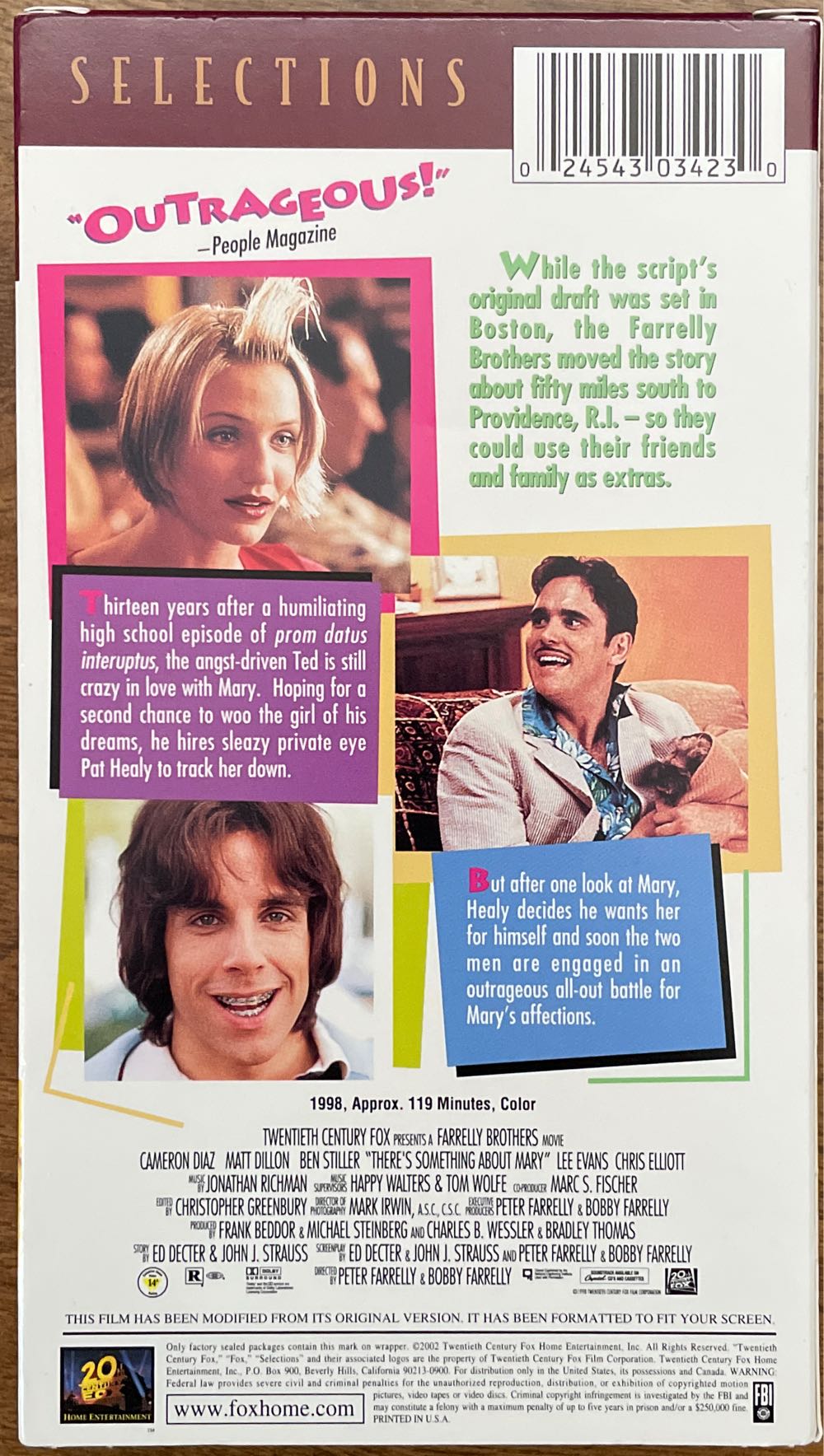 There’s Something About Mary VHS movie collectible [Barcode 024543034230] - Main Image 2