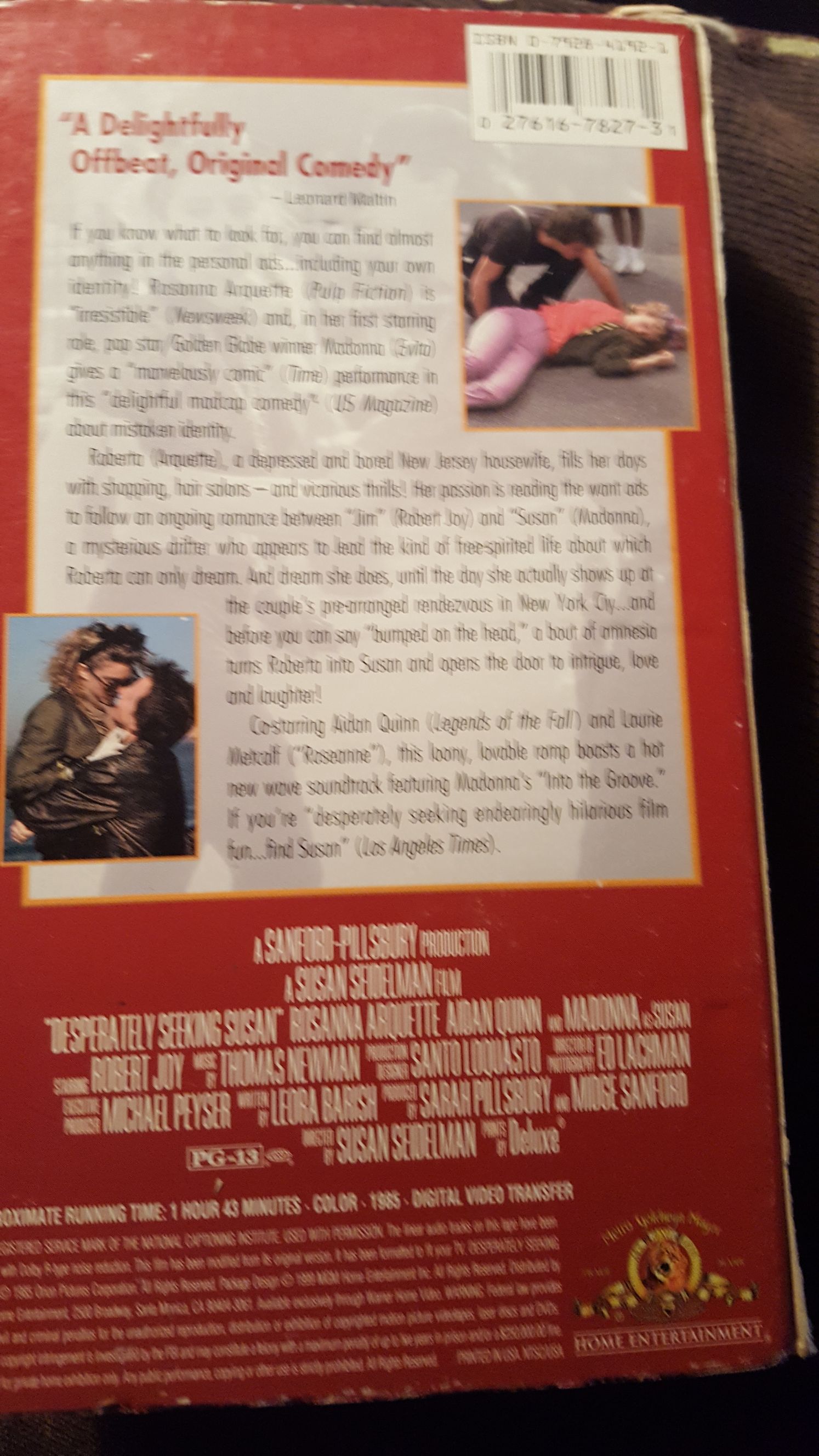 Desperately Seeking Susan VHS movie collectible [Barcode 027616782731] - Main Image 2