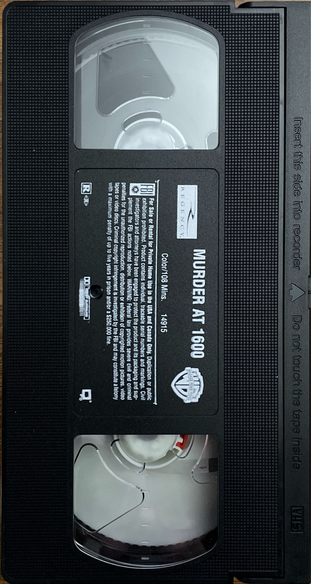 Murder At 1600 VHS movie collectible [Barcode 085391491538] - Main Image 3