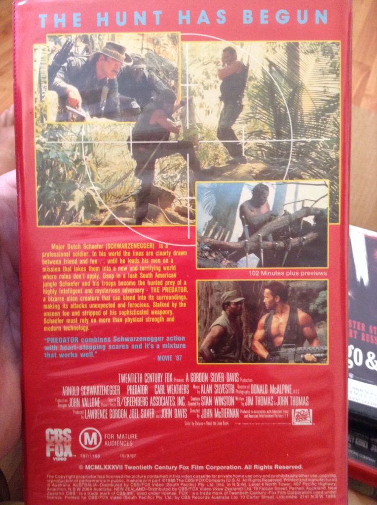 Predator [VHS] VHS movie collectible [Barcode 024543017448] - Main Image 2