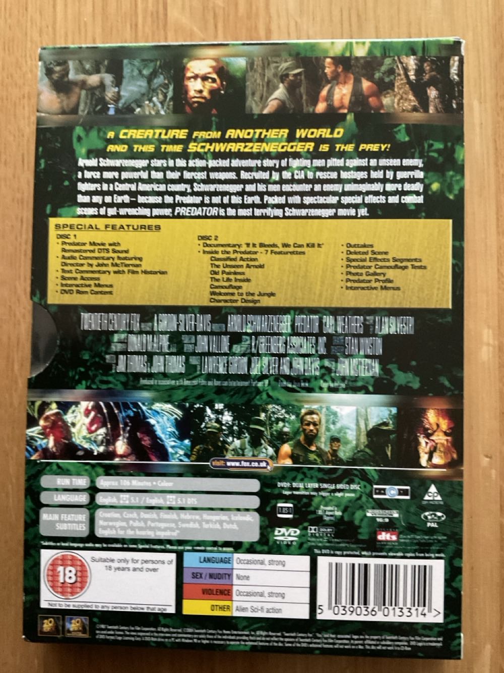 Predator DVD movie collectible [Barcode 5039036013314] - Main Image 4