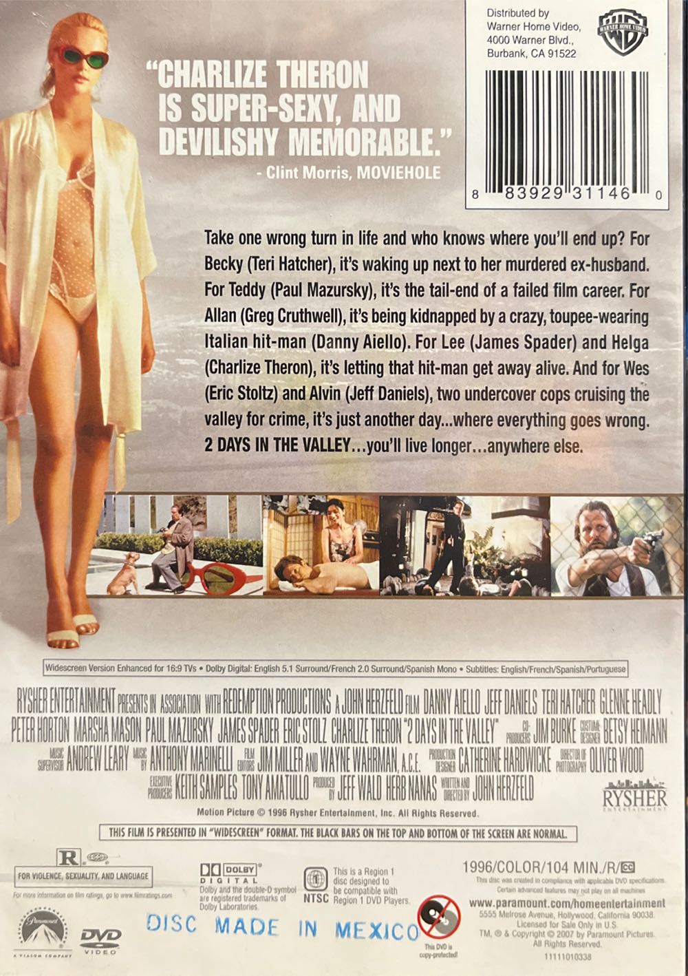2 Days in the Valley DVD movie collectible [Barcode 883929311460] - Main Image 2