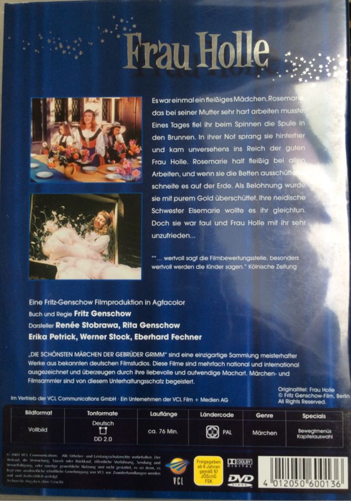 Frau Holle DVD movie collectible [Barcode 4012050600136] - Main Image 2