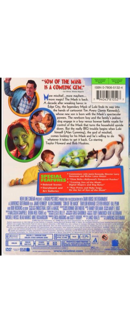 Son of the Mask DVD movie collectible - Main Image 2