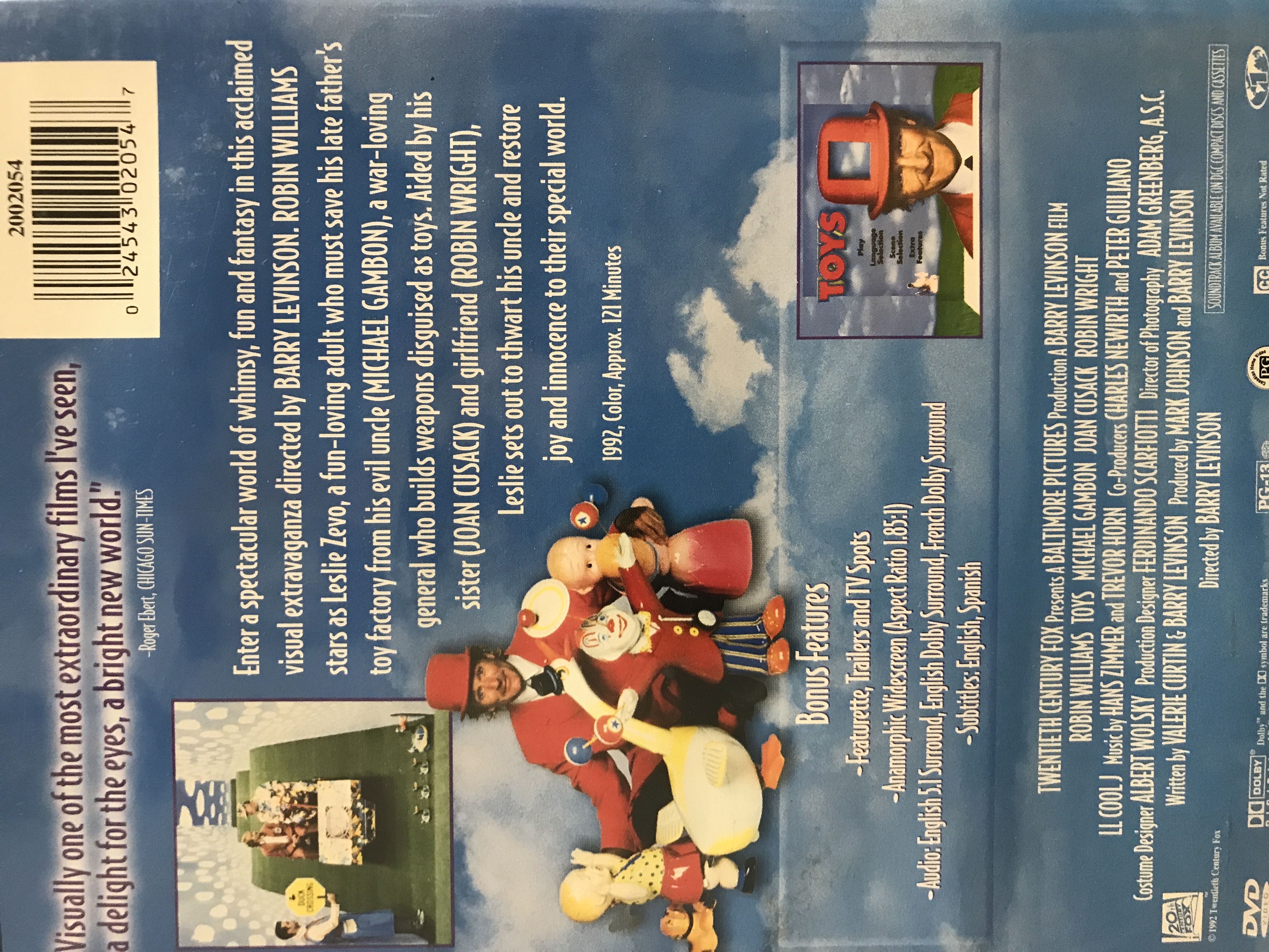 Toys Blu-ray movie collectible [Barcode 024543020547] - Main Image 2