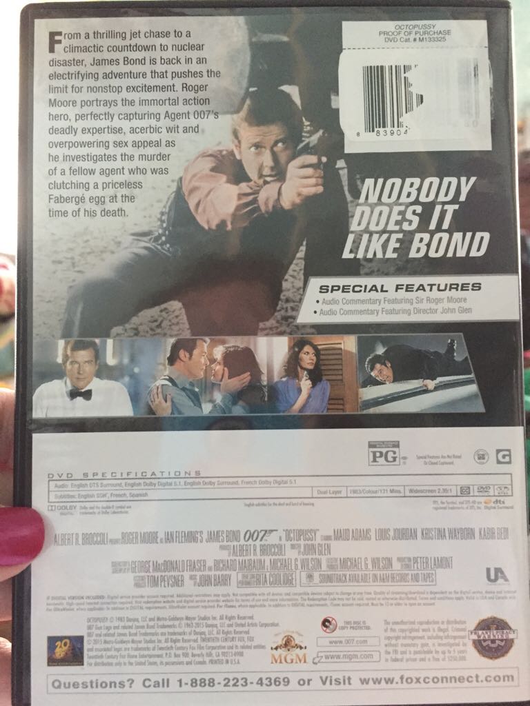 James Bond: Octopussy DVD movie collectible - Main Image 2