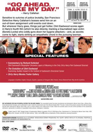 Sudden Impact*- Clint Eastwood DVD movie collectible [Barcode 085391860525] - Main Image 2