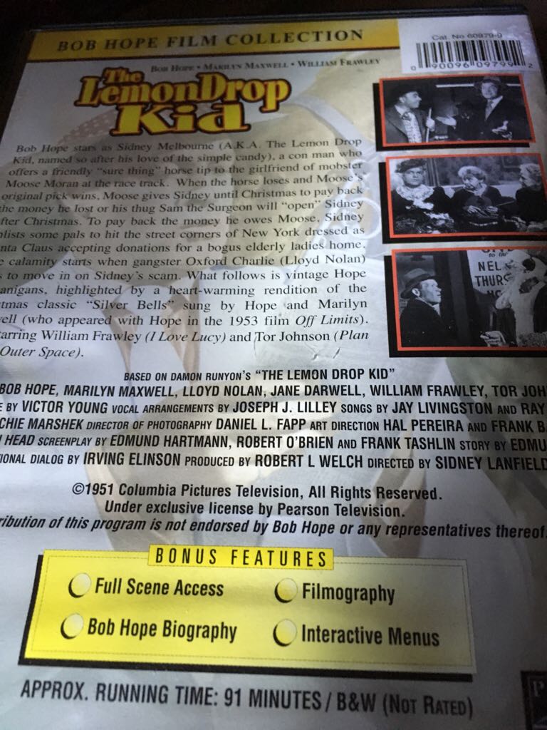 Lemon Drop Kid, The DVD movie collectible [Barcode 090096097992] - Main Image 2