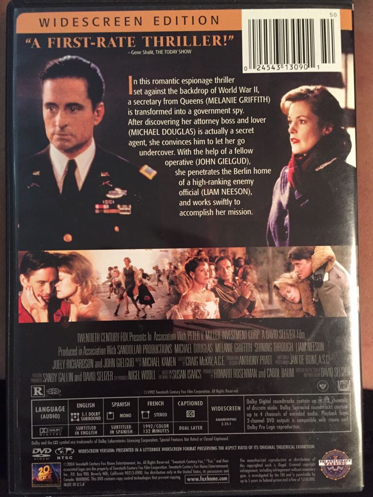 Shining Through DVD movie collectible [Barcode 024543130901] - Main Image 2