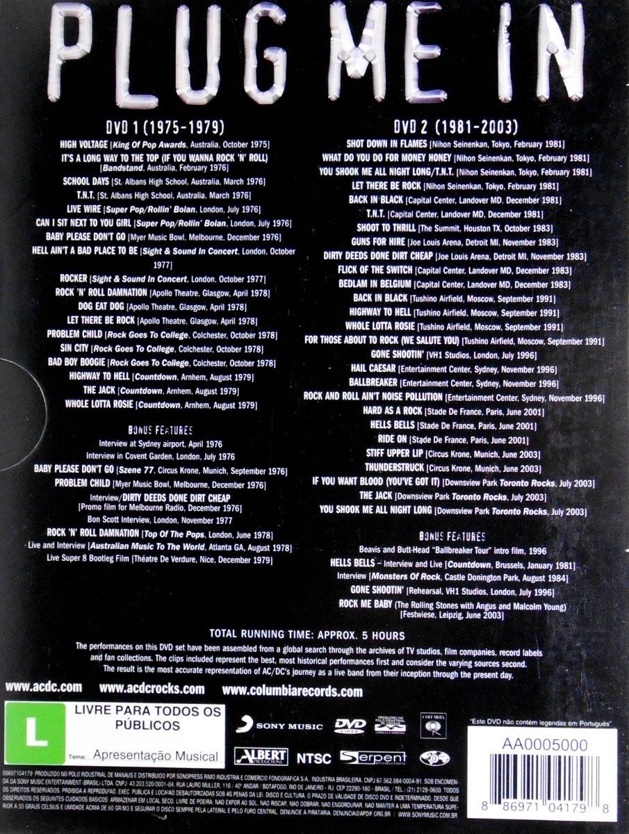 AC/DC - Plug Me In DVD movie collectible [Barcode 886971041798] - Main Image 4