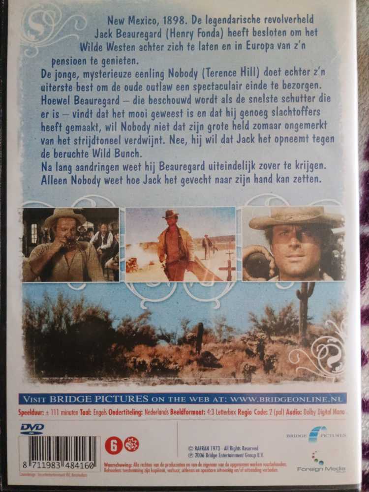 My Name Is Nobody (4:3) DVD movie collectible [Barcode 8711983484160] - Main Image 2