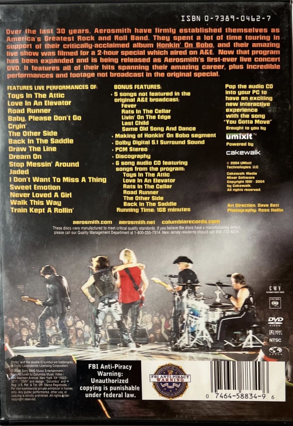 Aerosmith: You Gotta Move DVD movie collectible [Barcode 9399700131208] - Main Image 2