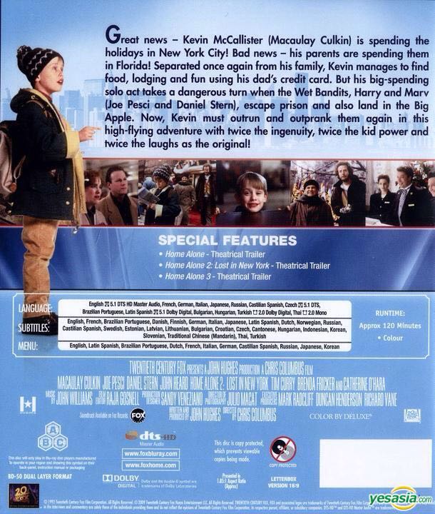 Home Alone 2 Lost In New York Blu-ray movie collectible - Main Image 2