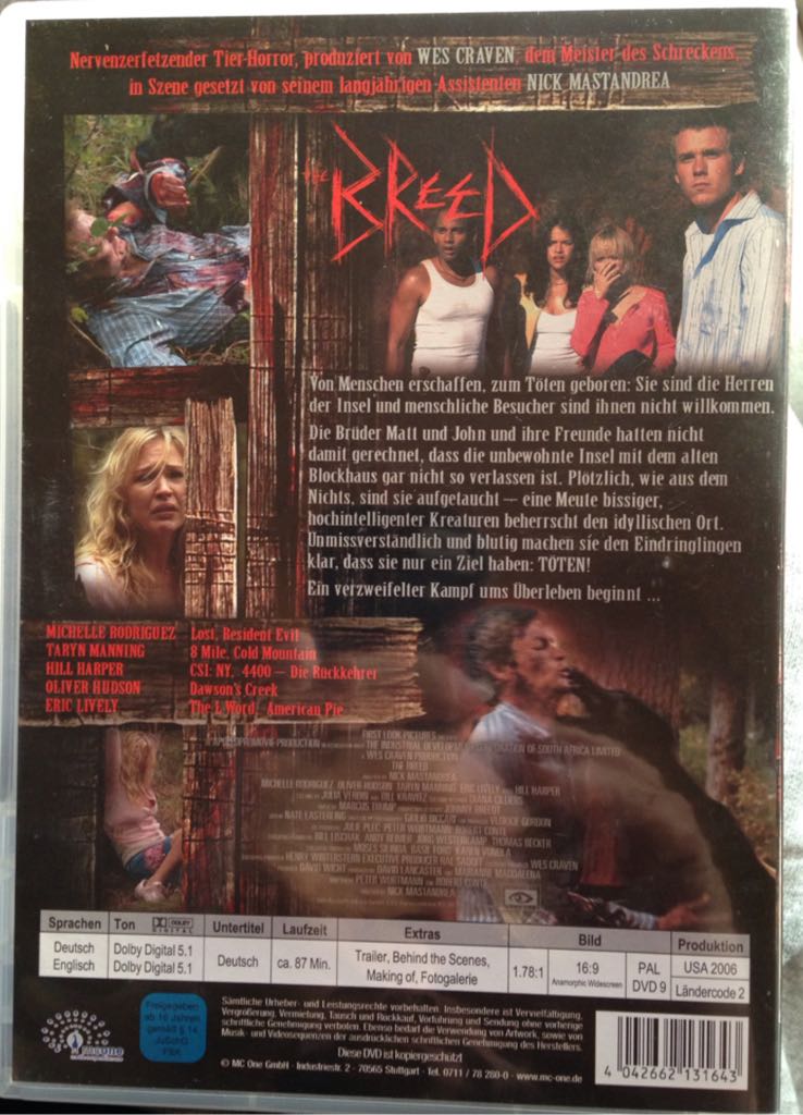 The Breed DVD movie collectible [Barcode 4042662131643] - Main Image 2