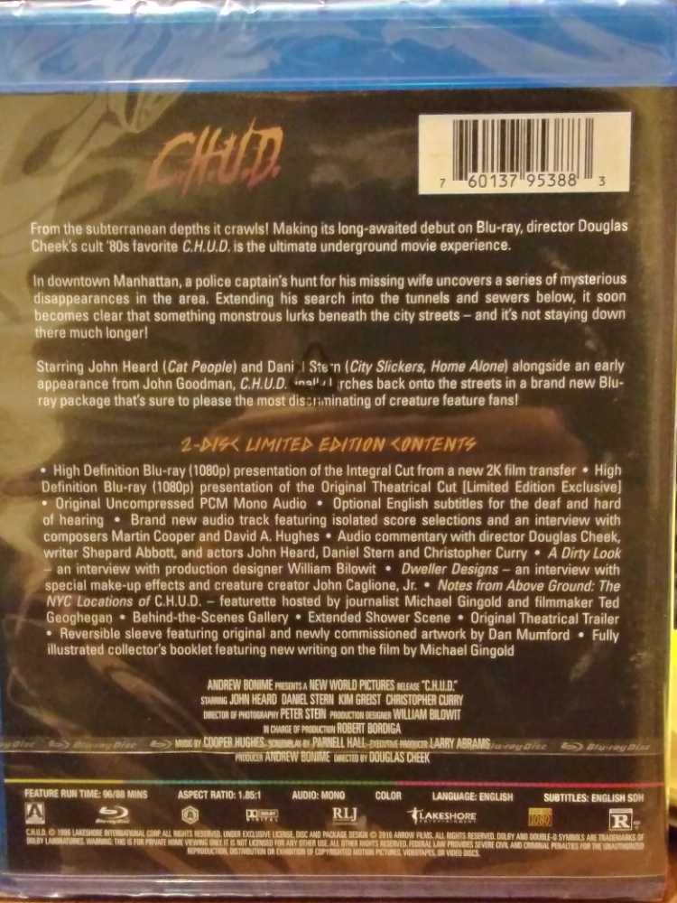C.H.U.D. Blu-ray movie collectible [Barcode 760137953883] - Main Image 3