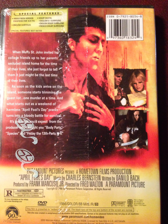 April Fool’s Day Digital Copy movie collectible [Barcode 097360183238] - Main Image 2