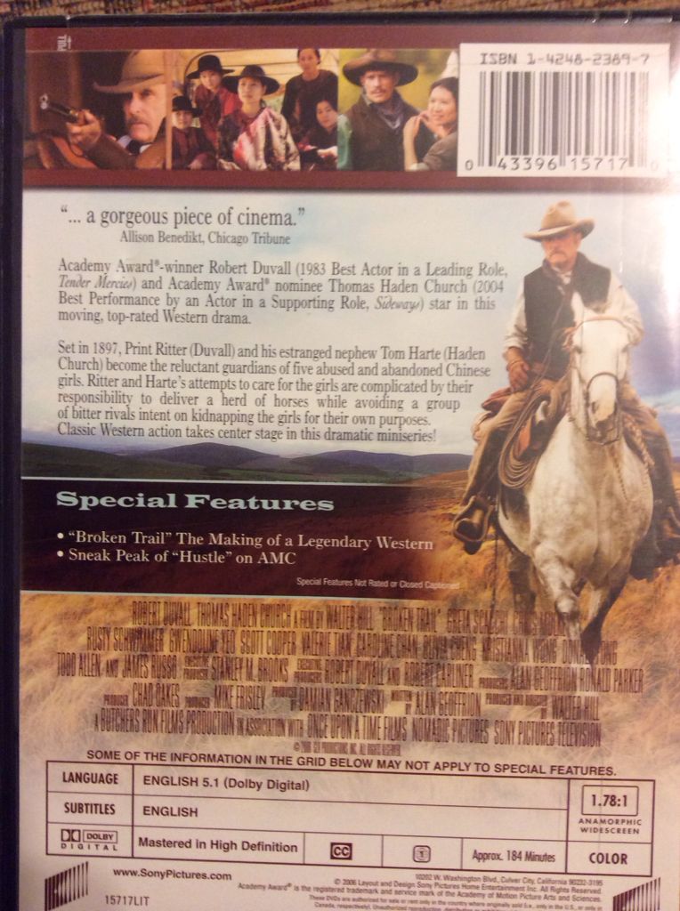 Broken Trail DVD movie collectible [Barcode 043396157170] - Main Image 2