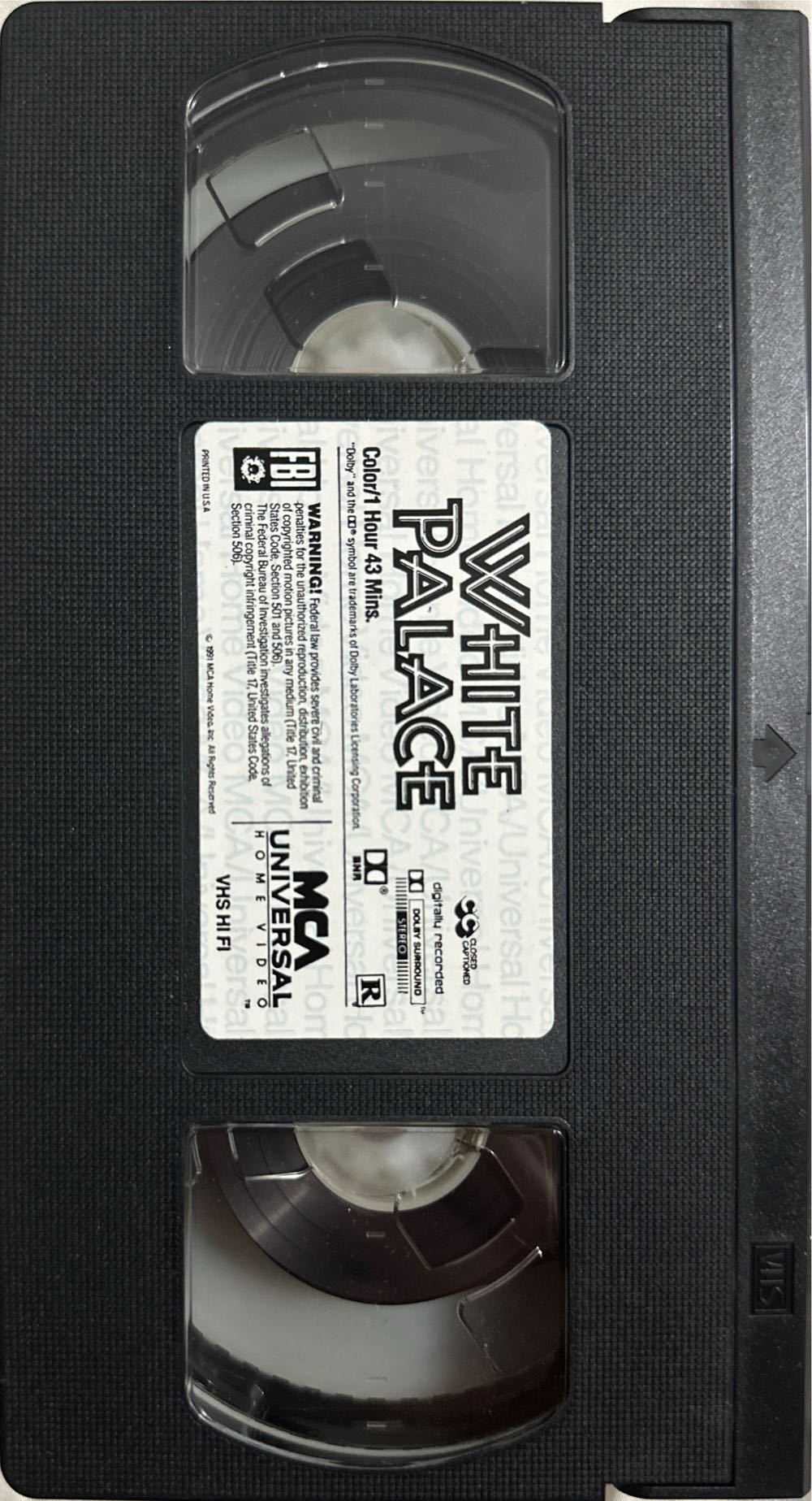 White Palace VHS movie collectible [Barcode 096898101936] - Main Image 4