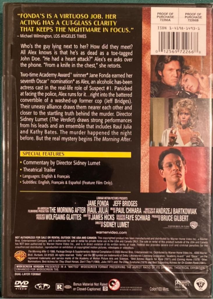 Morning After, The Digital Copy movie collectible [Barcode 012569722668] - Main Image 2