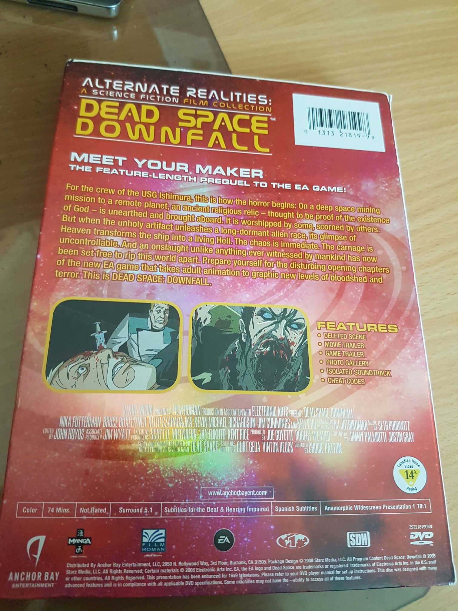 Dead Space: Downfall Digital Copy movie collectible [Barcode 0013138220189] - Main Image 2