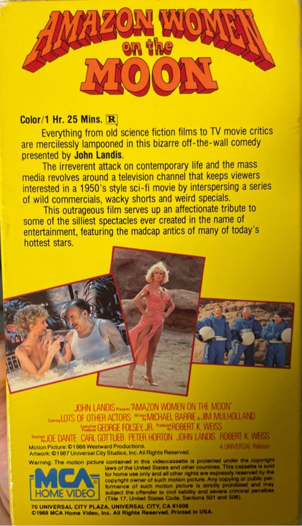 Amazon Women on the Moon VHS VHS movie collectible [Barcode 047897806841] - Main Image 2