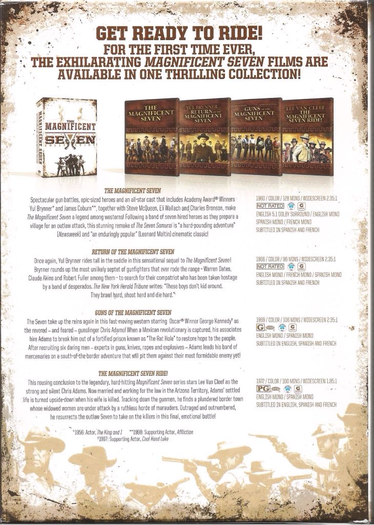 Magnificent Seven Collection DVD movie collectible [Barcode 883904106920] - Main Image 2