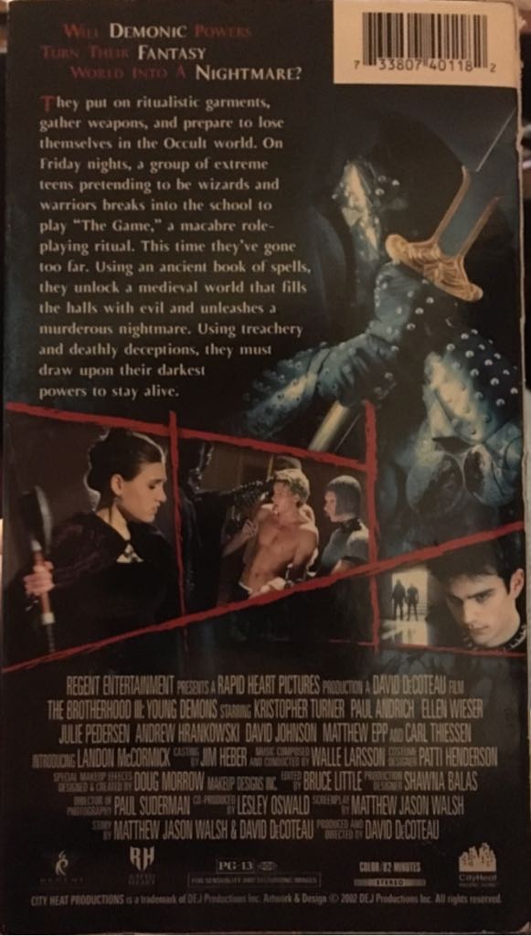 The Brotherhood III: Young Demons VHS movie collectible [Barcode 733807401182] - Main Image 2
