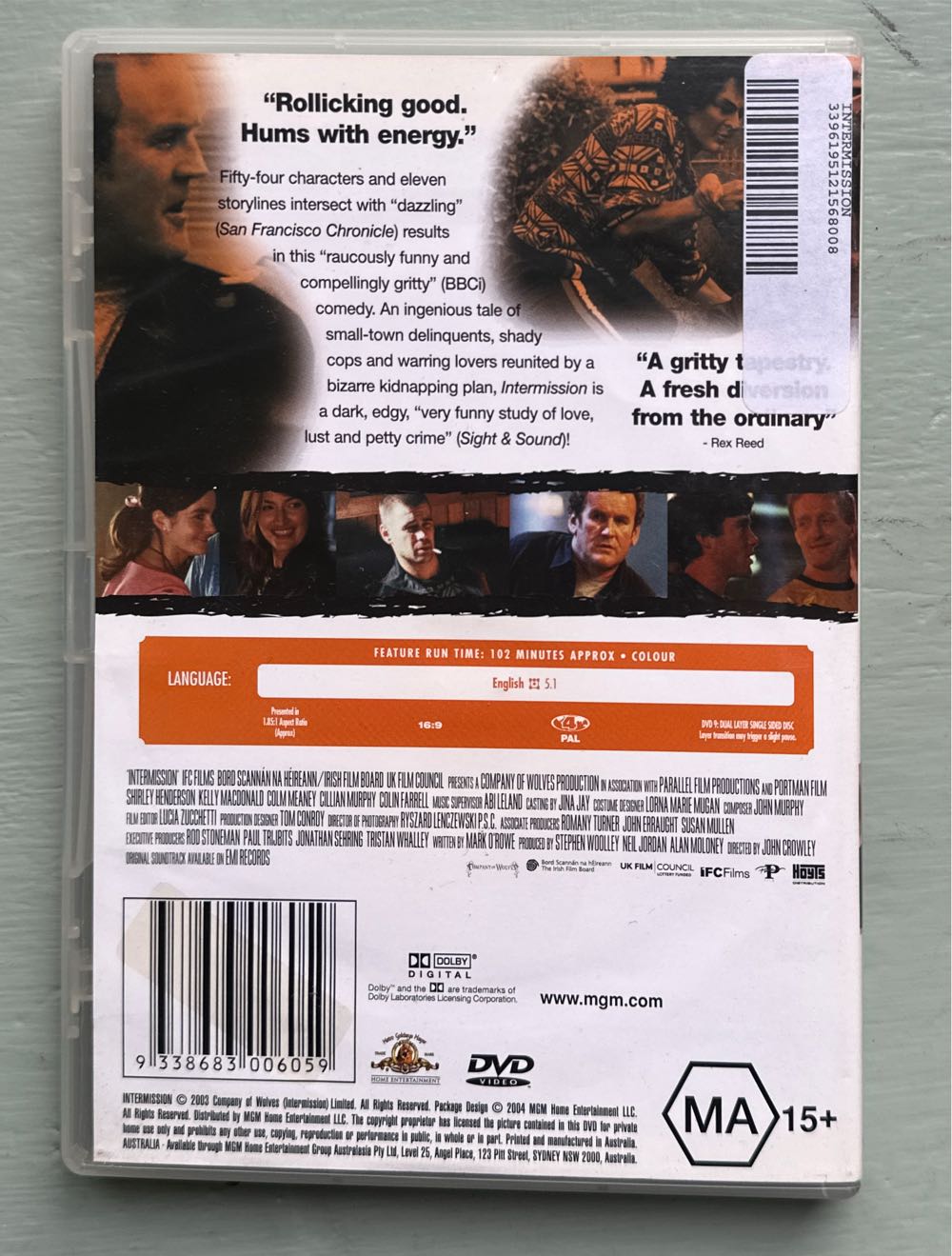 Intermission (2003) DVD DVD movie collectible [Barcode 9338683006059] - Main Image 2
