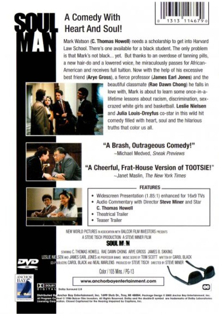 Soul Man DVD movie collectible [Barcode 013131146790] - Main Image 2