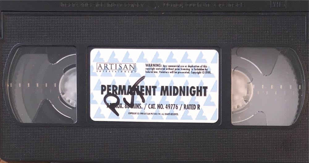 Permanent Midnight VHS movie collectible [Barcode 012236051039] - Main Image 3