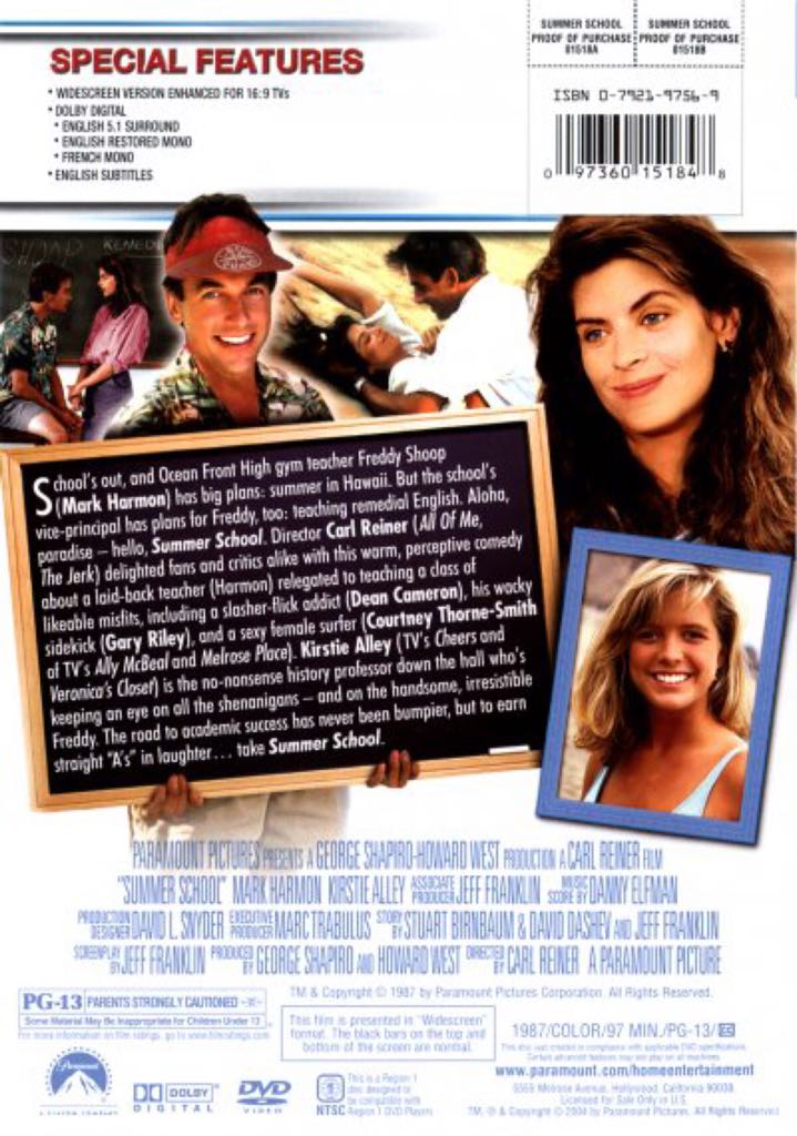 Summer School DVD-R movie collectible - Main Image 2