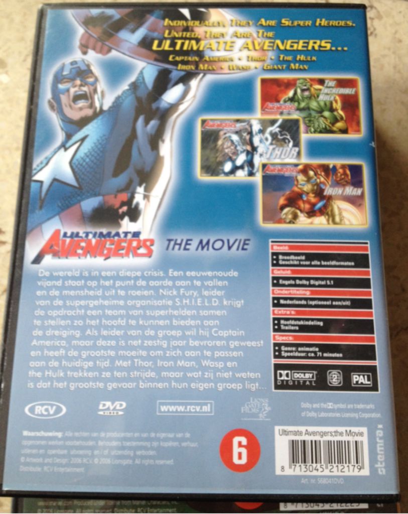 Ultimate Avengers The Movie DVD movie collectible - Main Image 2