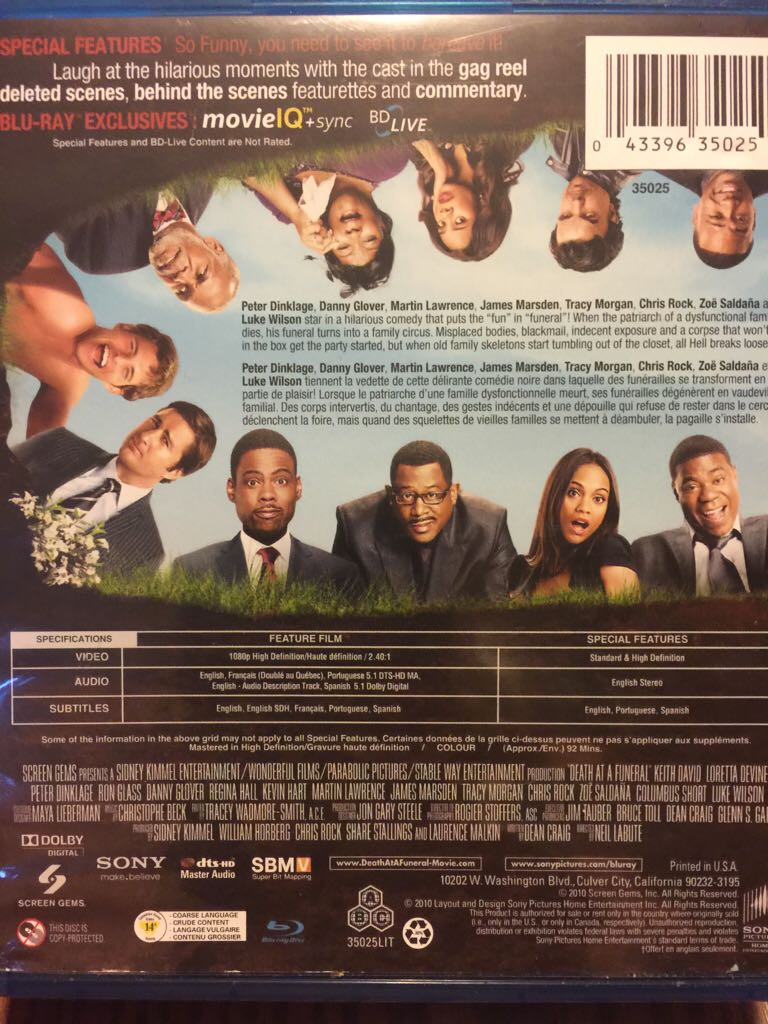 Death at a Funeral CED movie collectible [Barcode 043396350250] - Main Image 2