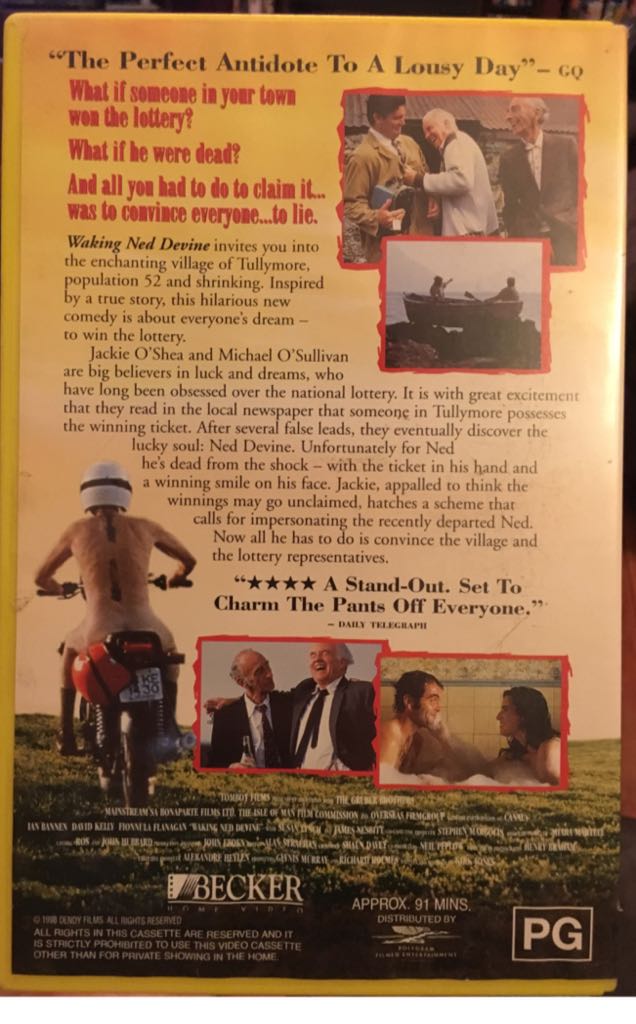 Waking Ned Devine VHS movie collectible - Main Image 2
