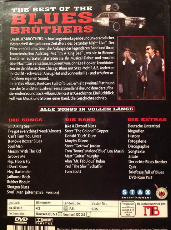 The Best of the Blues Brothers DVD movie collectible [Barcode 9037695097252] - Main Image 2