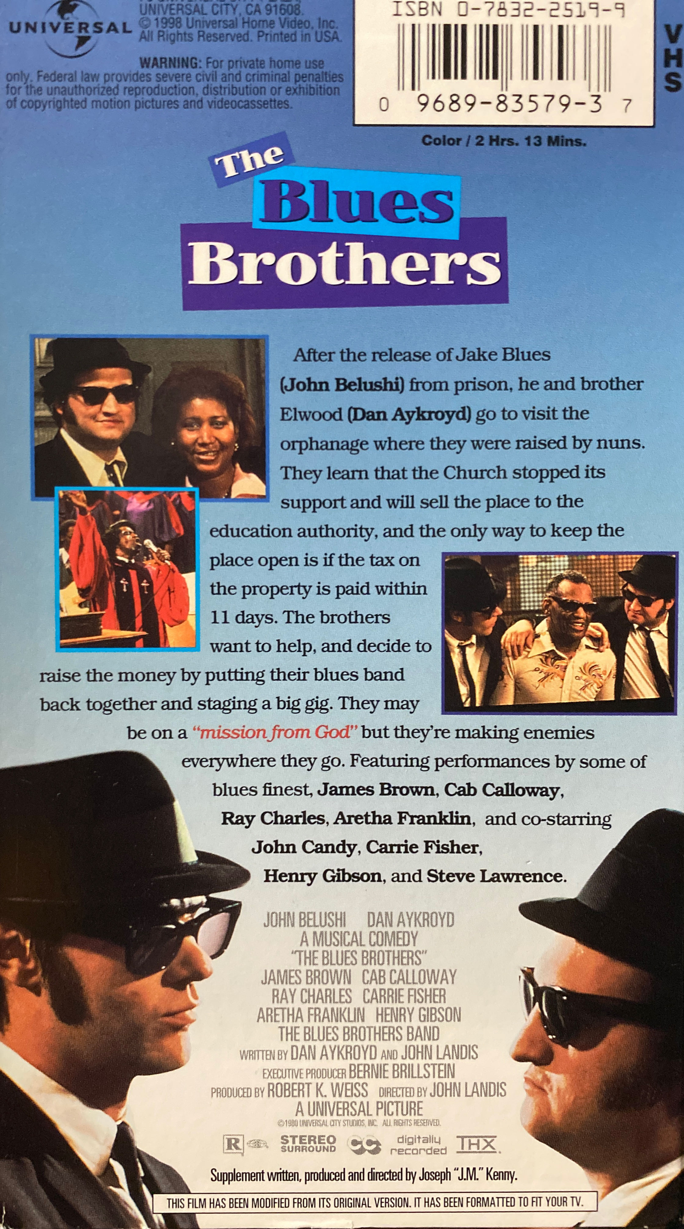 The Blues Brothers VHS movie collectible [Barcode 096898357937] - Main Image 2