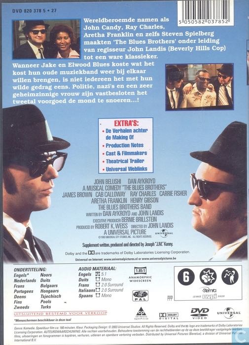 The Blues Brothers Blu-ray movie collectible [Barcode 9317731111495] - Main Image 2