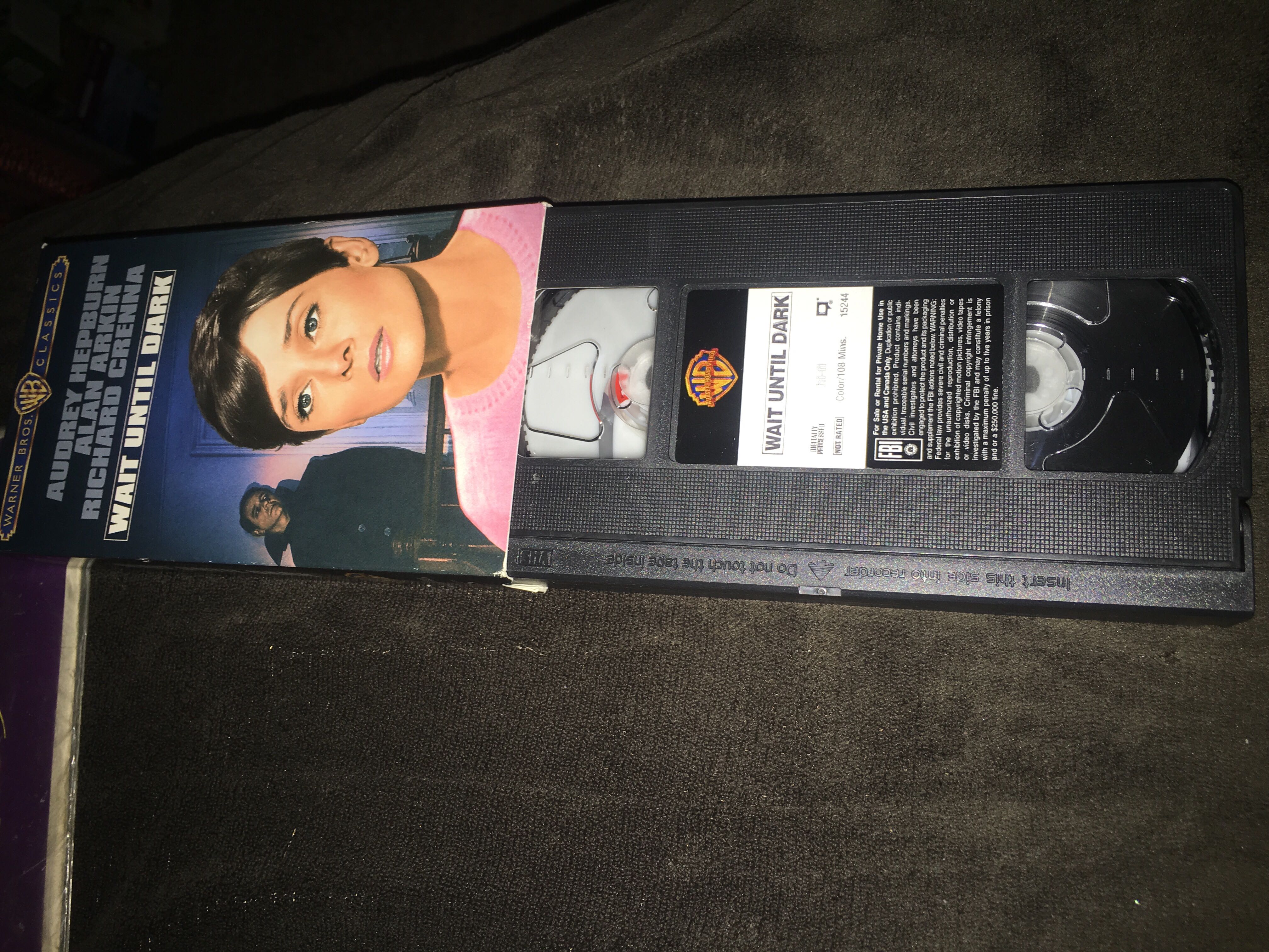 Wait Until Dark VHS movie collectible [Barcode 085391524434] - Main Image 3