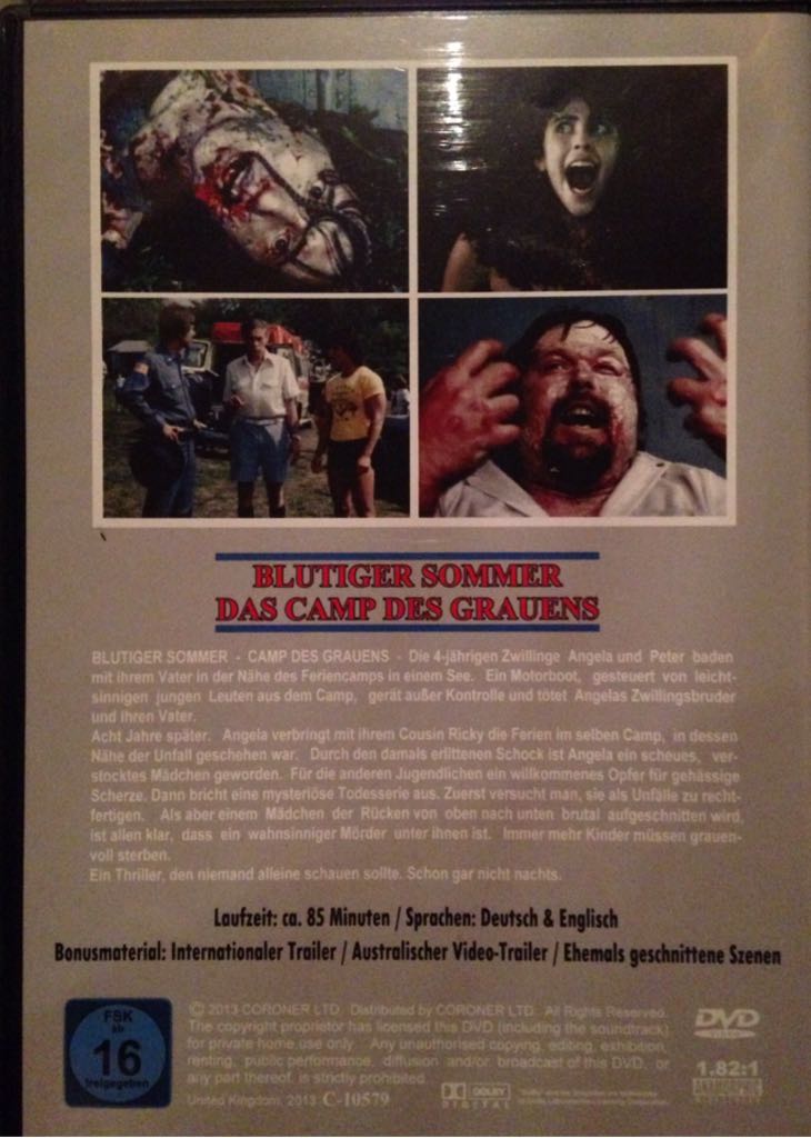 Sleepaway Camp DVD movie collectible - Main Image 2