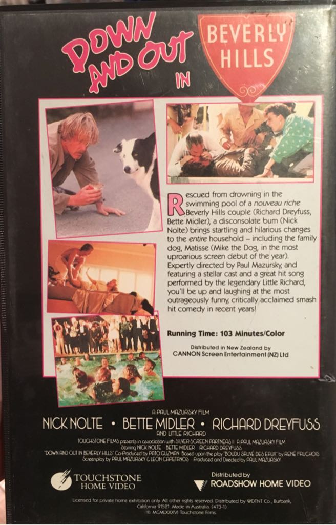 Down And Out In Beverly Hills VHS movie collectible [Barcode 012257473032] - Main Image 2