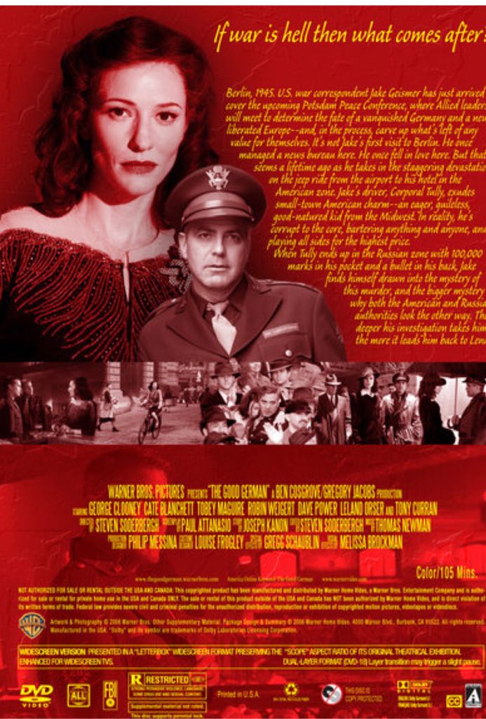 The Good German Apple TV+ movie collectible [Barcode 085391197287] - Main Image 2